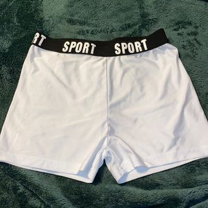 size small shein high rise athletic shorts
